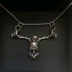 Silver Skeleton Necklace